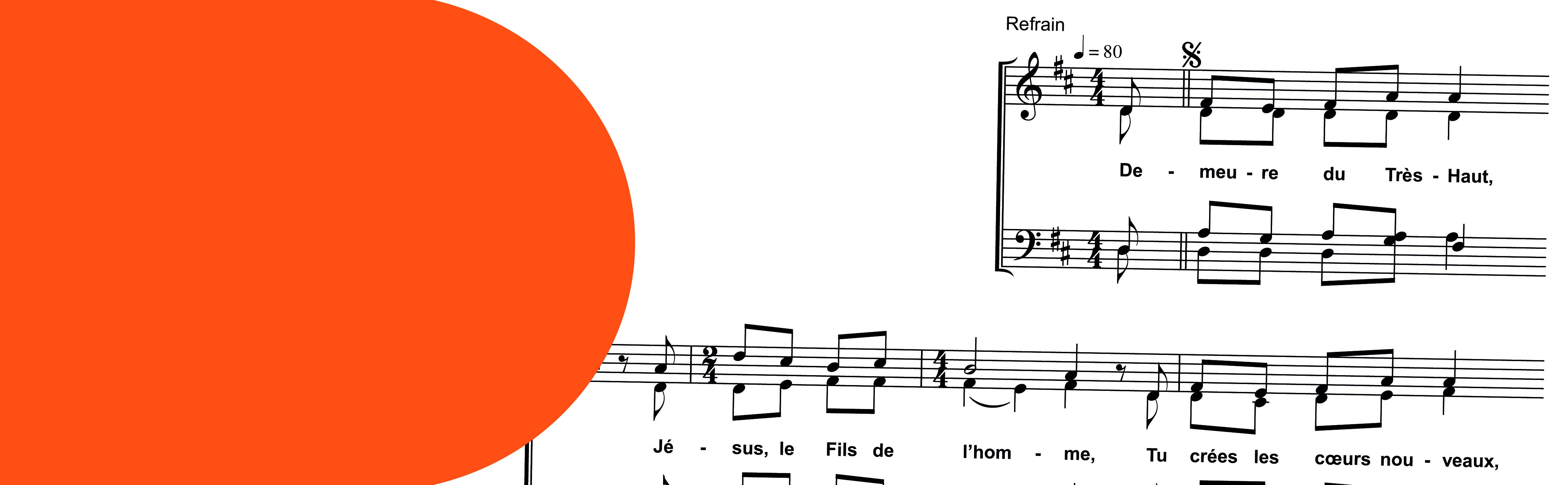Partition "Demeure du Très-Haut, Jésus"